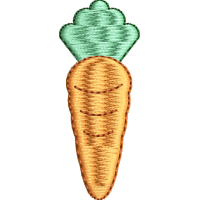 Carrot embroidery design 1f