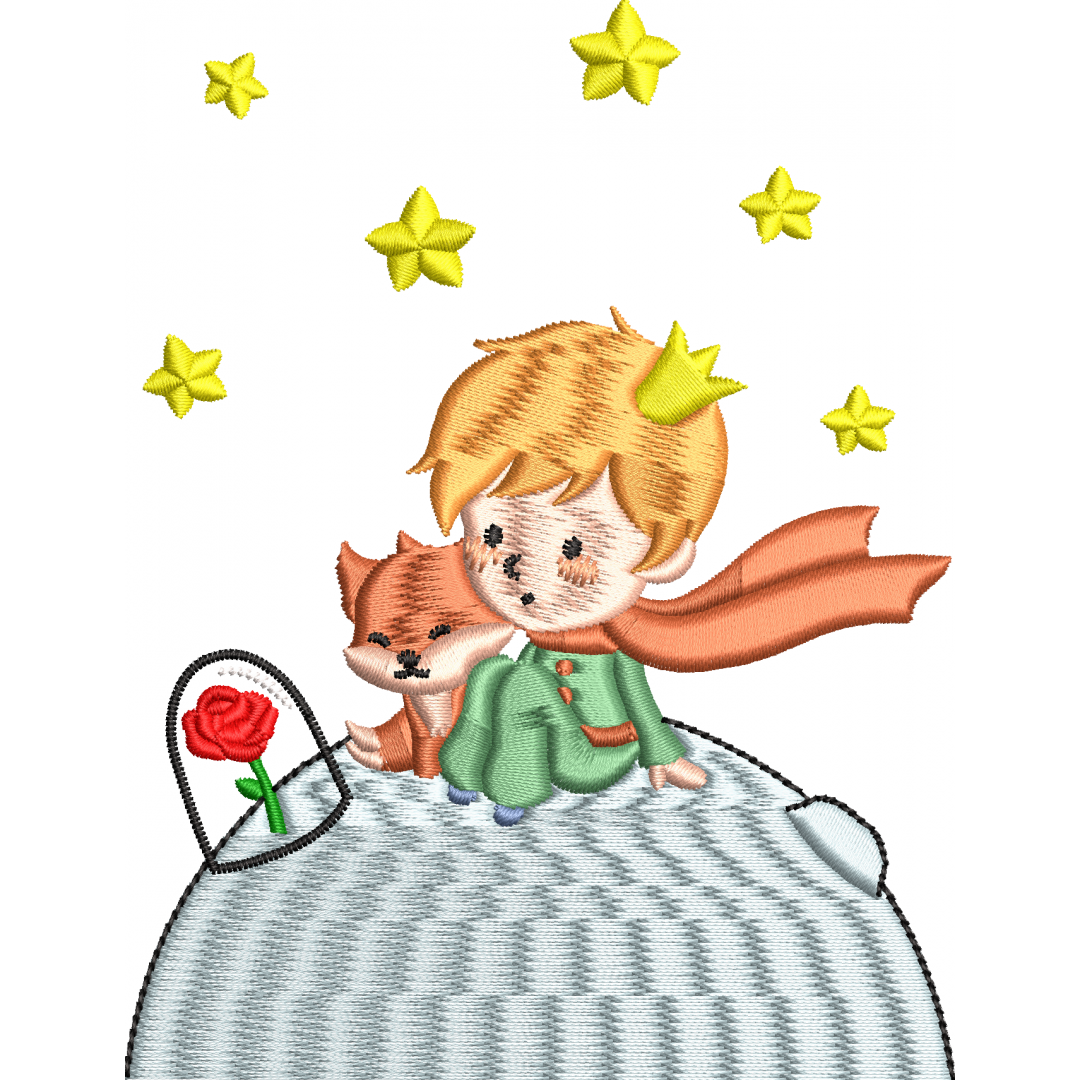Character 26f little prince in space