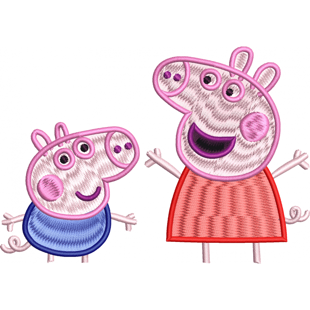 Character 48f bluey and peppa pig
