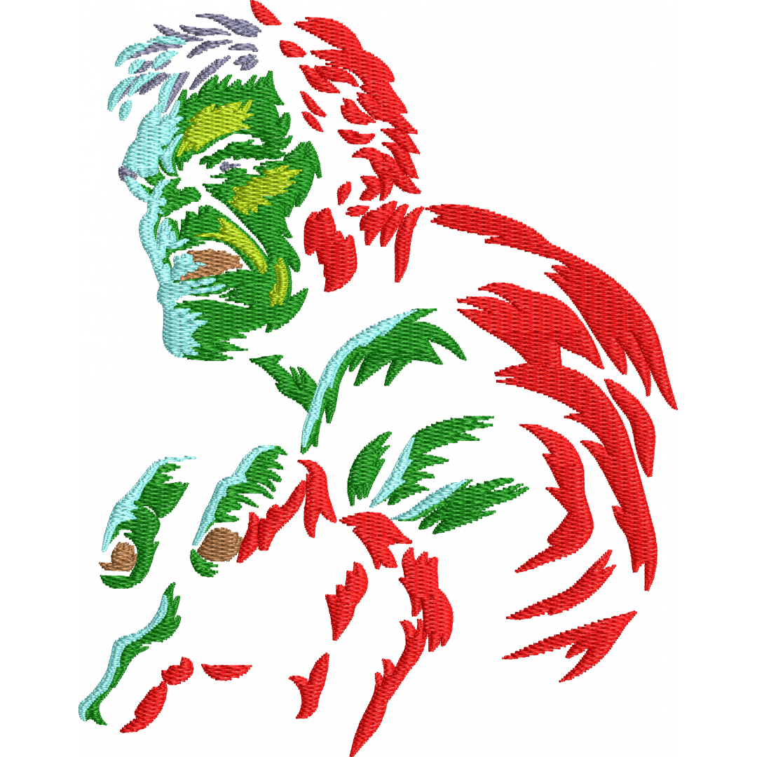 Hulk man embroidery design 67f