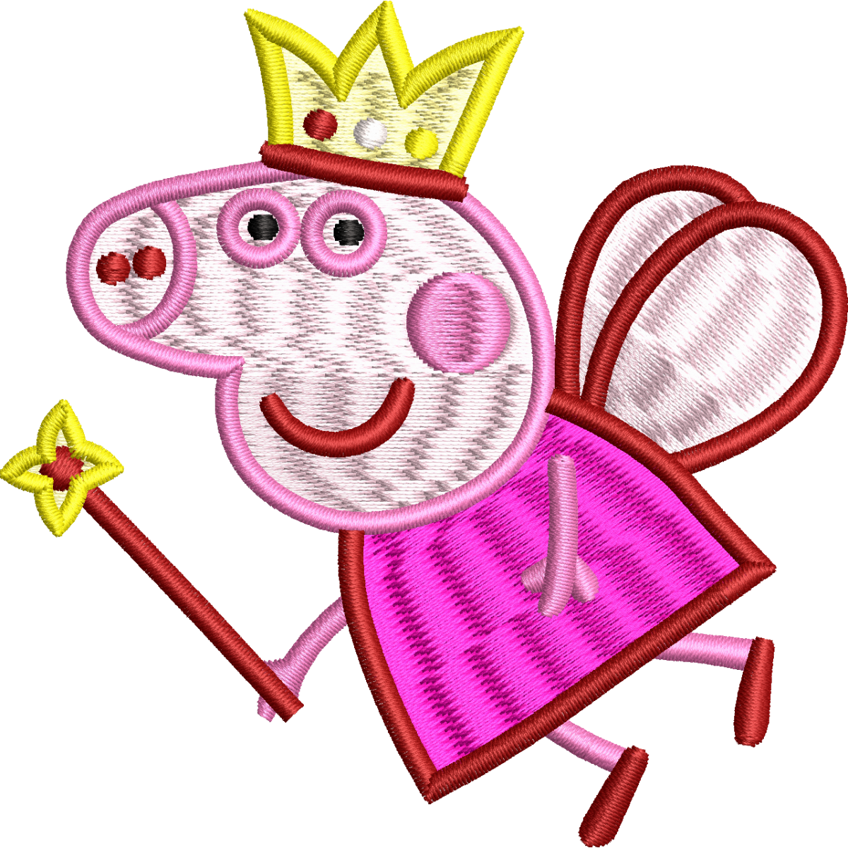 Peppa pig embroidery design 74f