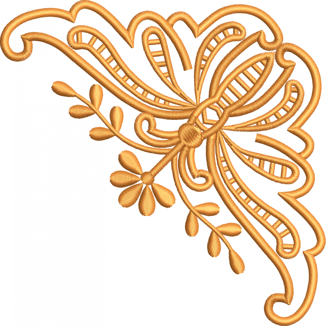 Butterfly embroidery design 36f