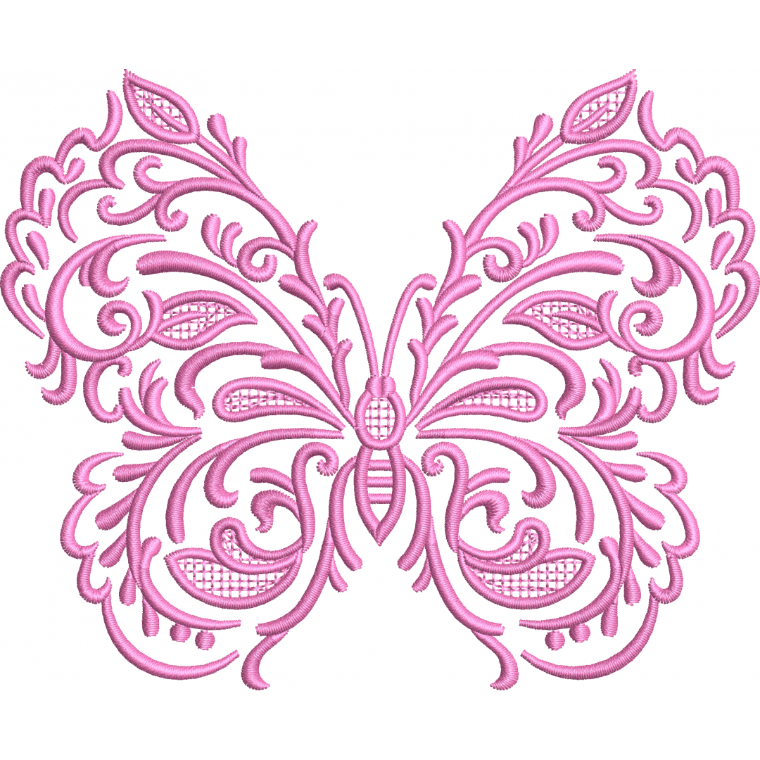Butterfly embroidery design 38f