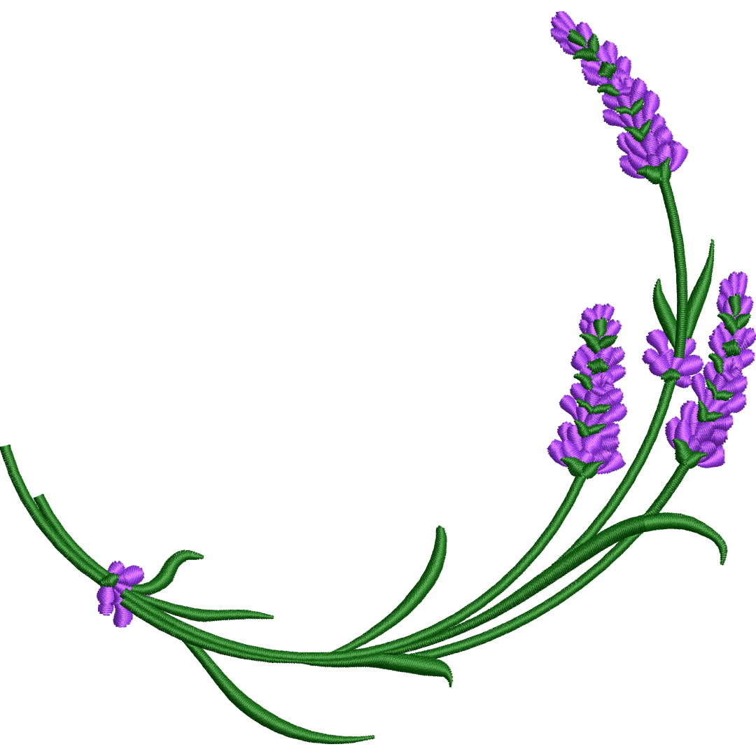 Lavender embroidery design 11f
