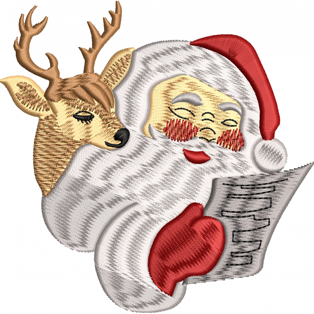 Santa claus 2f deer