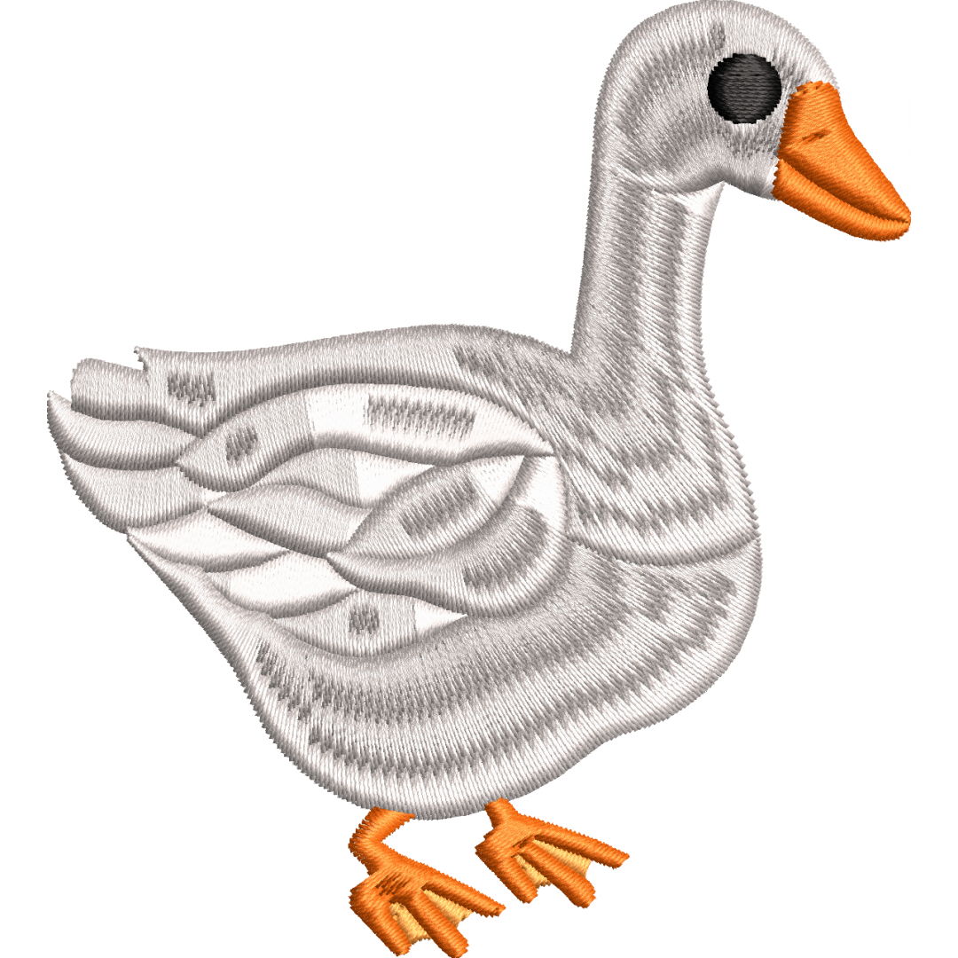 Duck embroidery design 2f