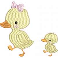 Duckling embroidery design 5f