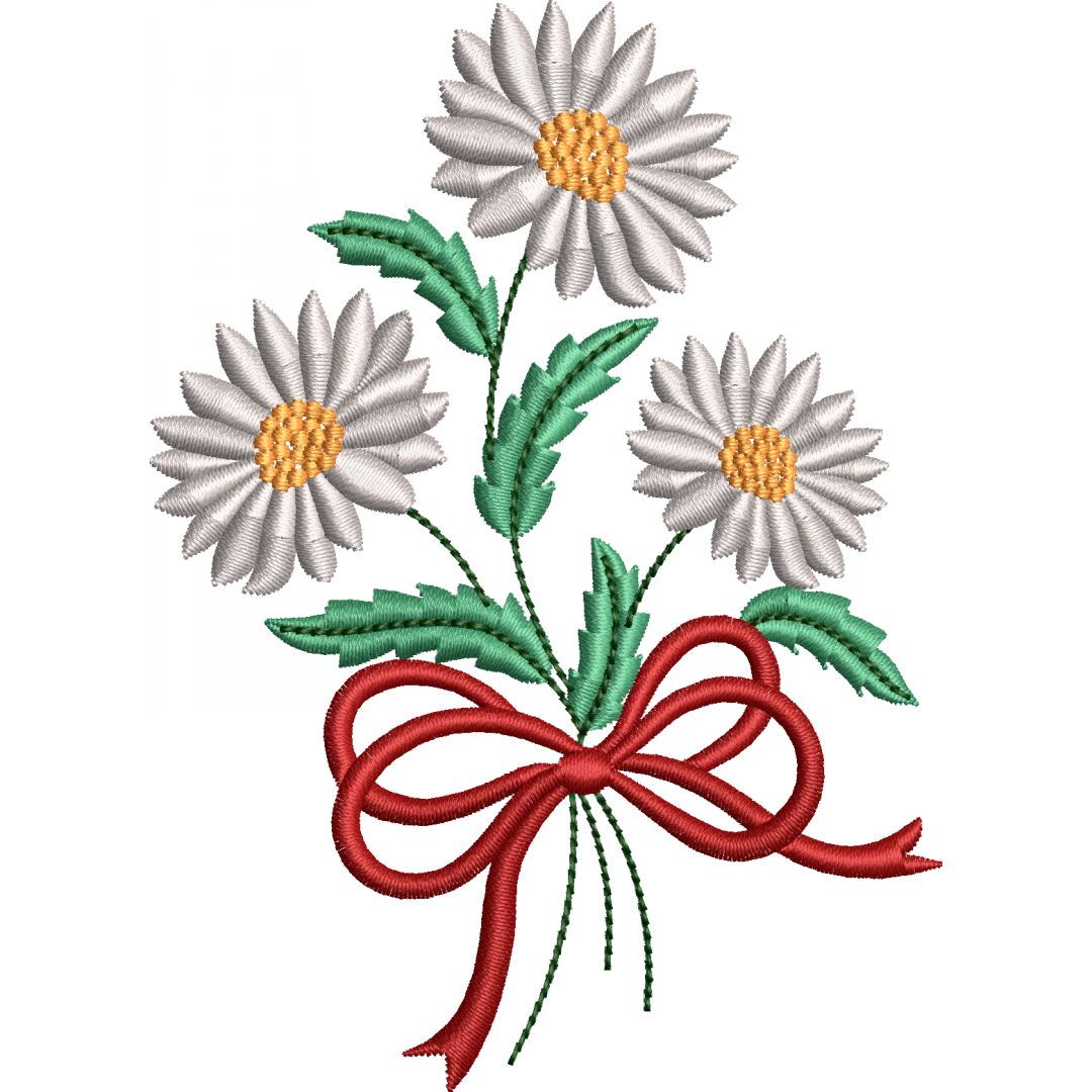 Daisy embroidery design 11f