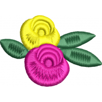 Piece flower embroidery design