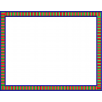 Napkin embroidery design rectangle 182f