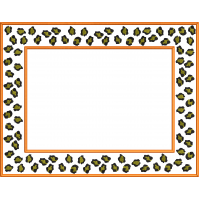 Leopard print napkin embroidery design rectangle 184f