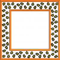 Leopard print napkin embroidery design 184f