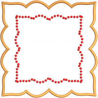 Napkin embroidery design 190f