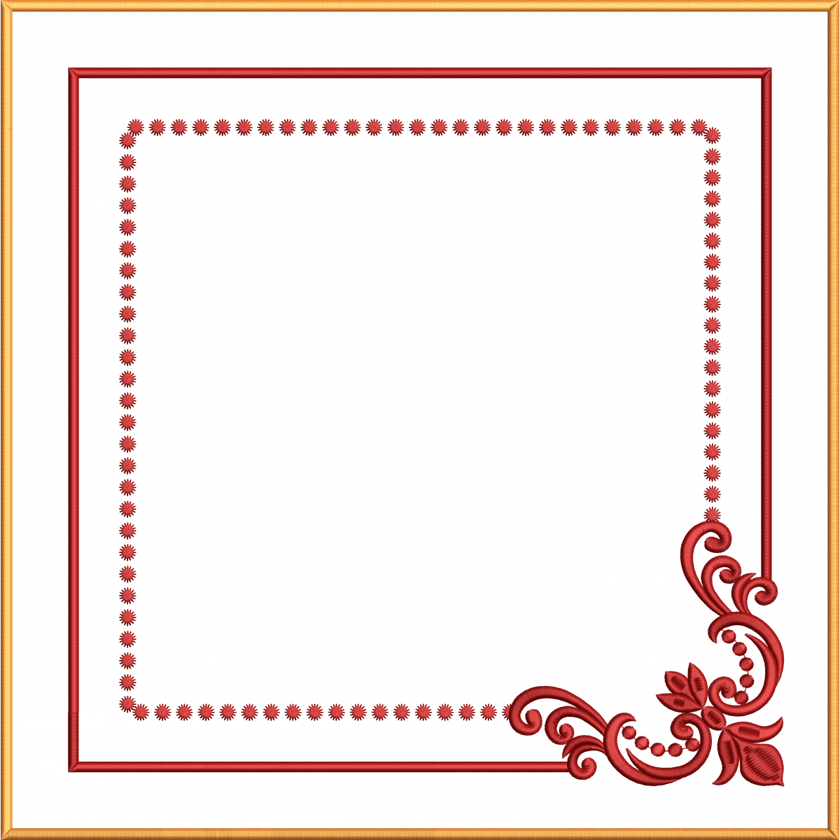 Napkin embroidery design 194f