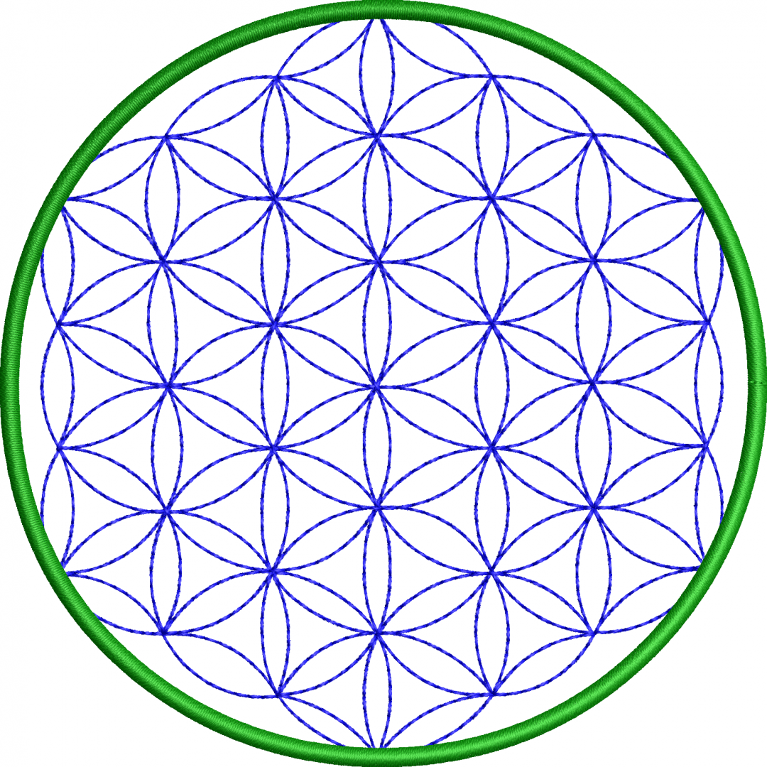 Napkin 26f geometric circle Life Flower