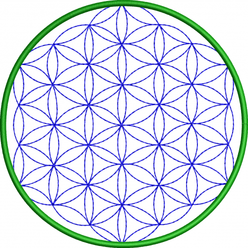 Napkin 26f geometric circle Life Flower