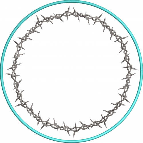 Napkin 37f barbed wire