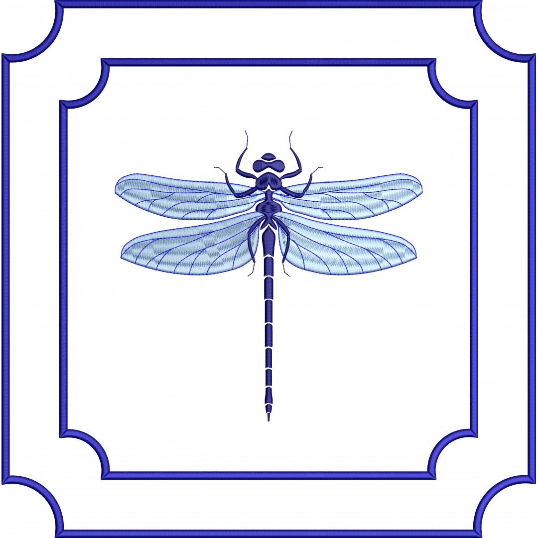 Napkin 57f square double edge dragonfly