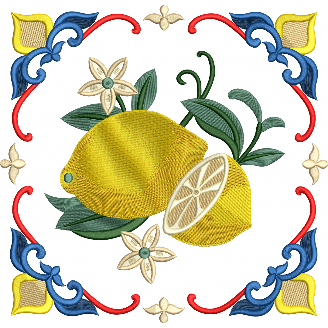Napkin 73f with lemon