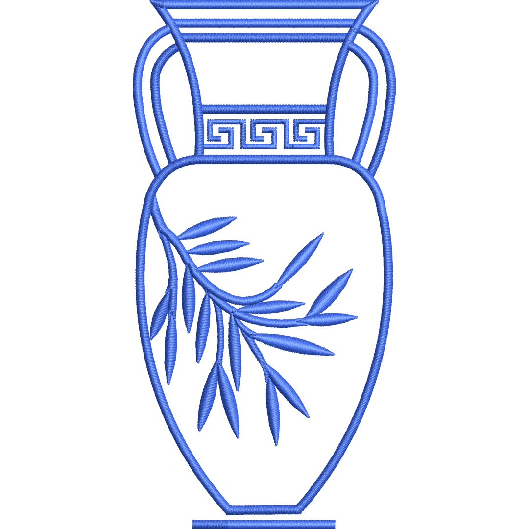 Vase 13f leaf twig