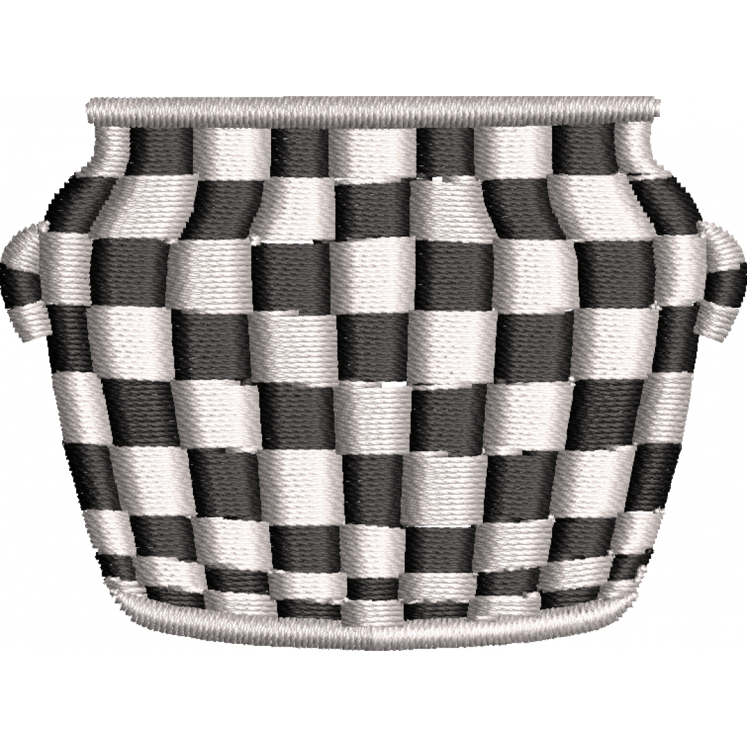 Vase 7f checkered