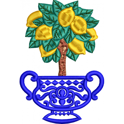 Vase 81f lemon tree