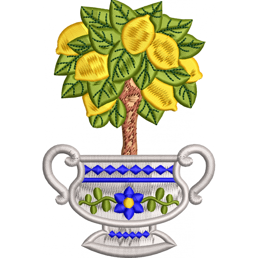 Vase 84f lemon tree
