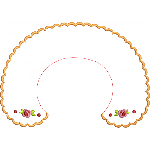 Collar 5f with flowers