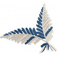 Leaf embroidery design 36f