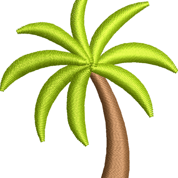 Palm tree embroidery design 33f