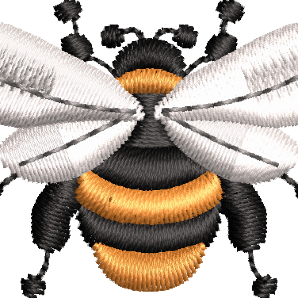 Bee embroidery design 9f