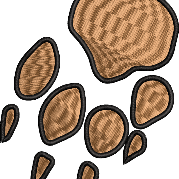 Bear 2f paw prints