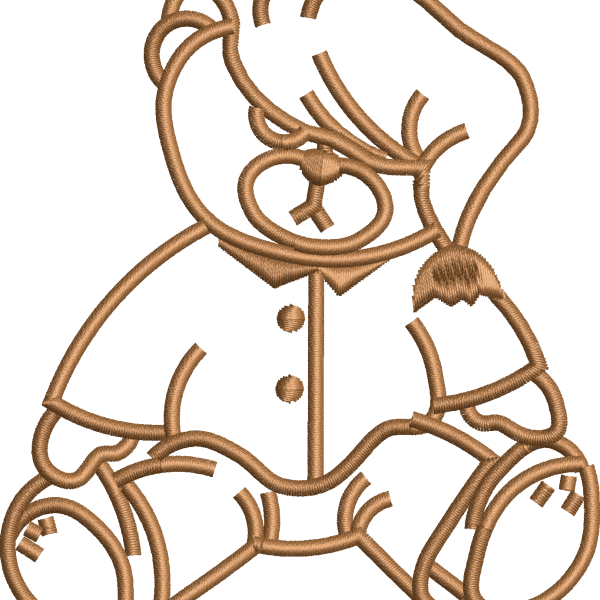 Bear is wearing a 9f hat