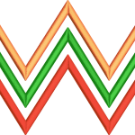 Zigzag bordür nakış tasarımı