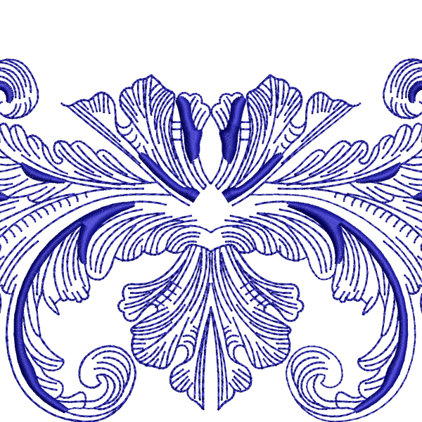 Wreath embroidery design 250f