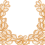 Wreath embroidery design 252f