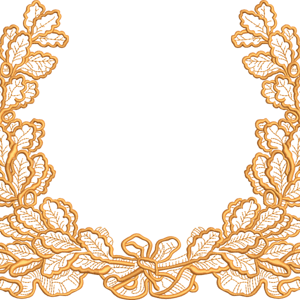 Wreath embroidery design 252f