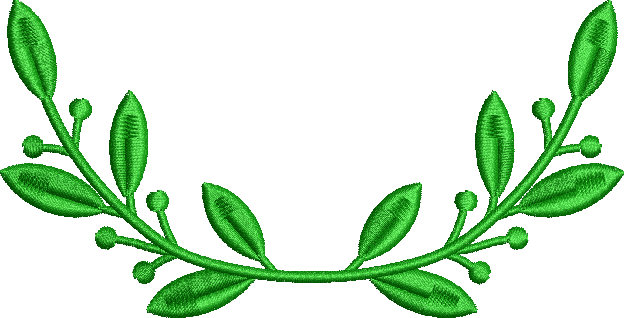 Wreath embroidery design 256f