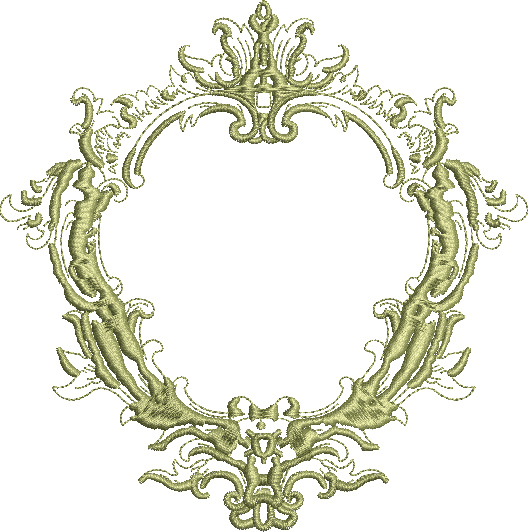 Wreath embroidery design 259f