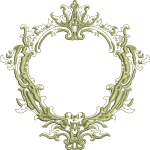 Wreath embroidery design 259f