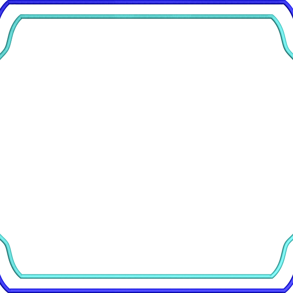Frame embroidery design rectangle 103f