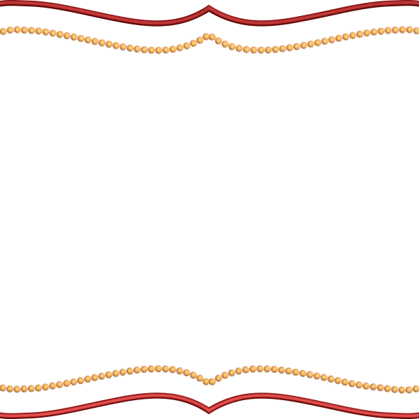 Frame napkin embroidery design