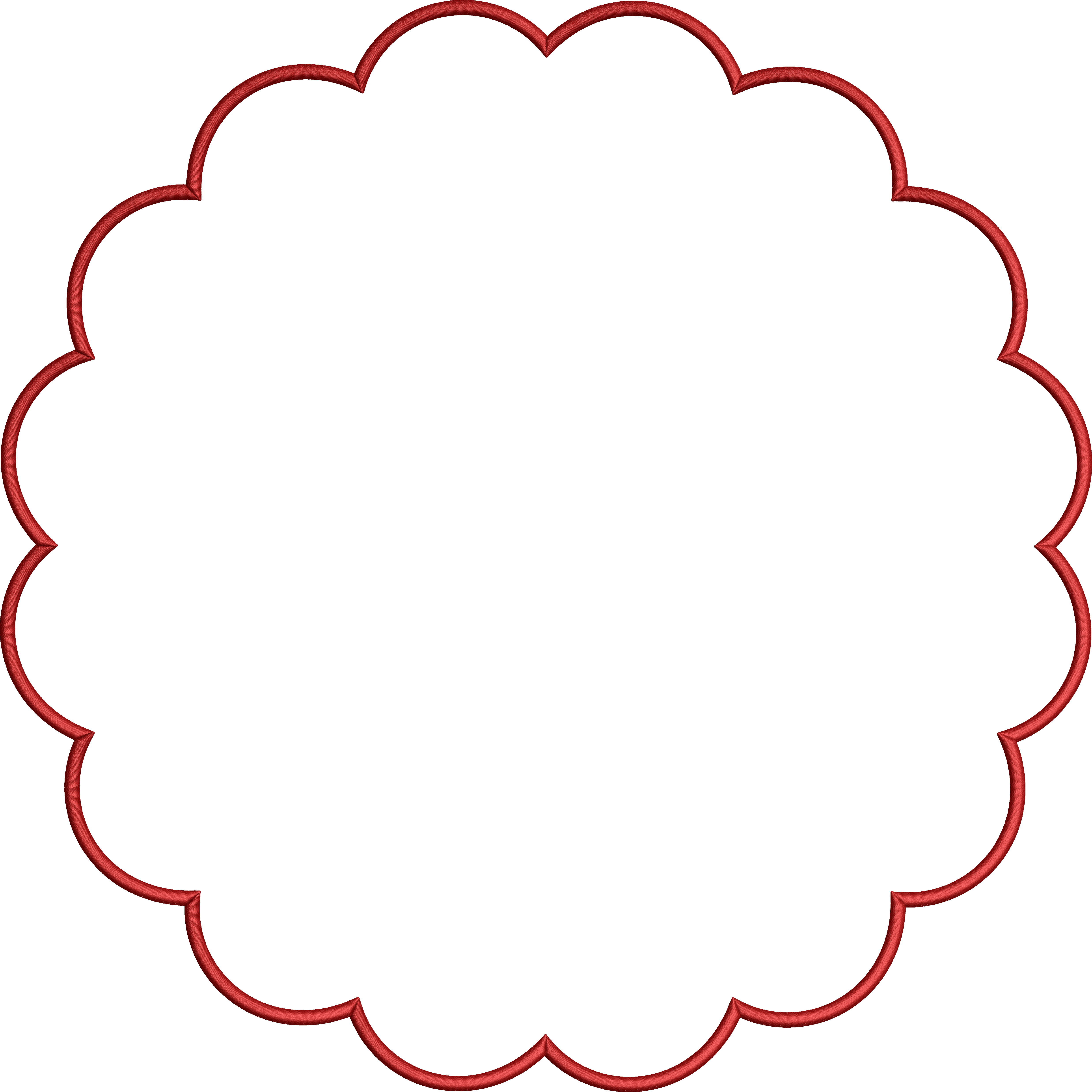 Frame embroidery design
