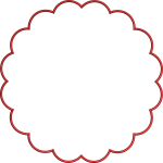 Frame embroidery design