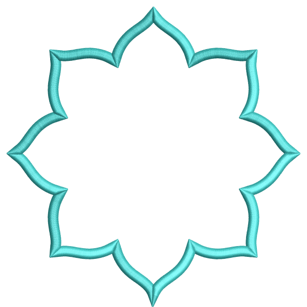 Frame embroidery design 132f