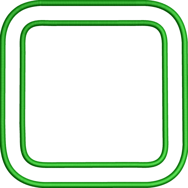 Double Spiral Oval Corner Square Napkin Frame Embroidery Design 140f