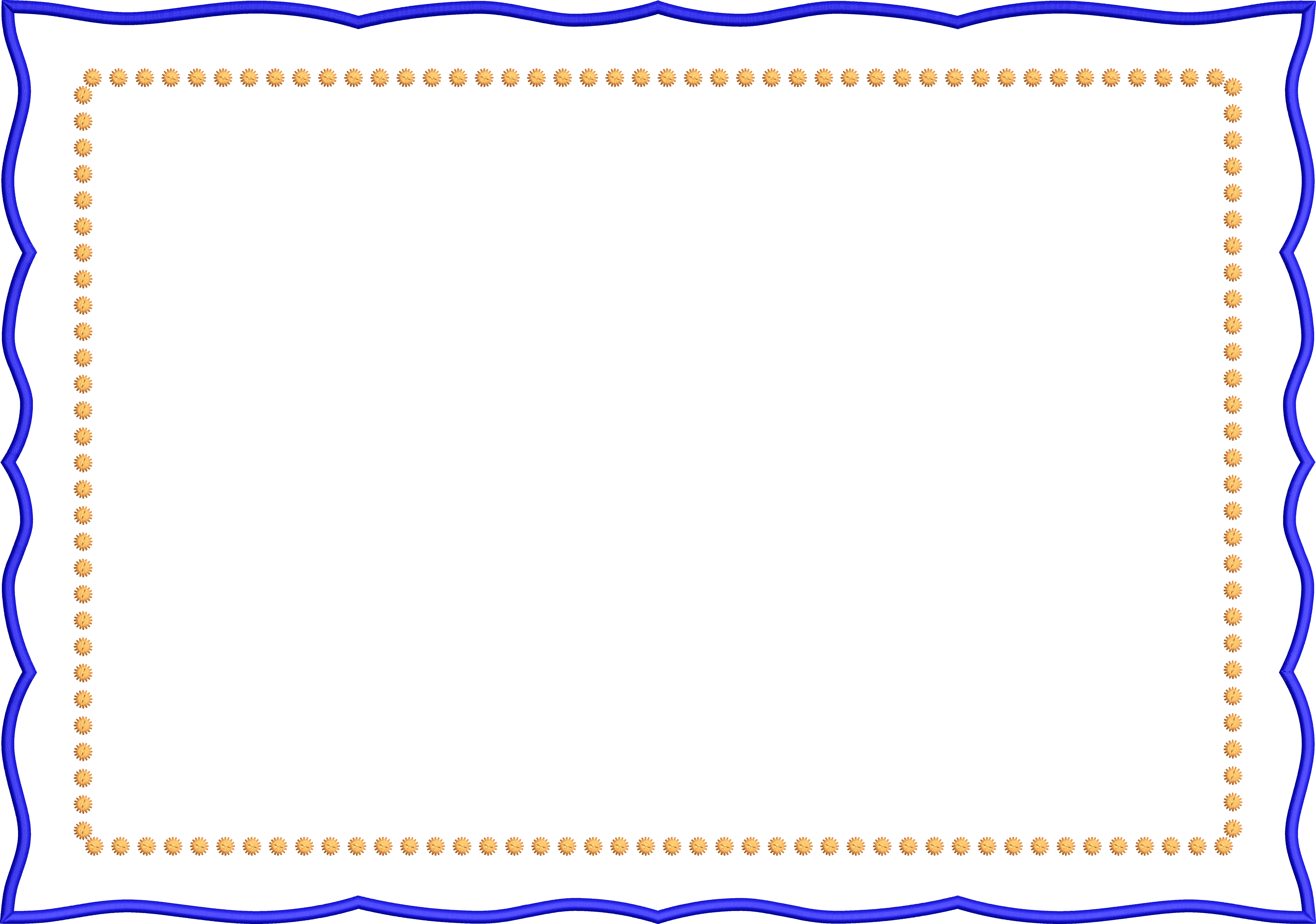 Frame napkin embroidery design