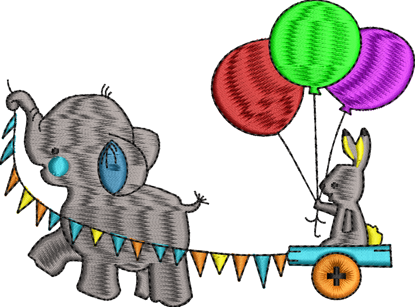 Fil 4f balon tavşan
