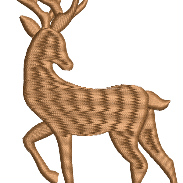 Deer embroidery design