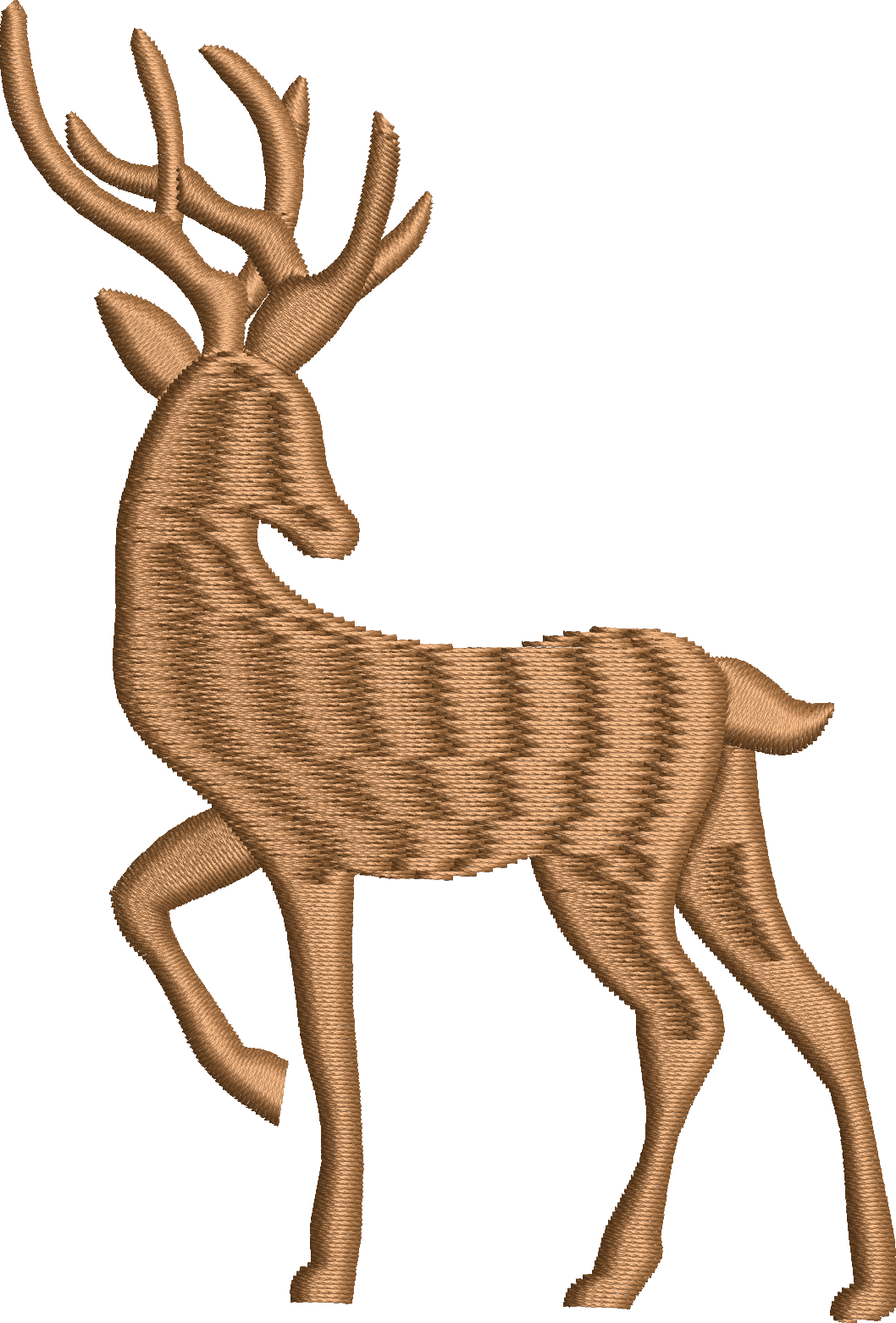 Deer embroidery design
